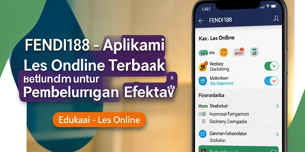 Tampilan antarmuka dan fungsi aplikasi Les Online FENDI188 yang interaktif.