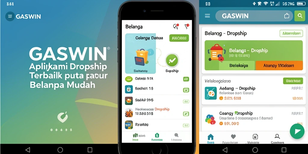 Tampilan antarmuka GASWIN yang user-friendly dan menarik.