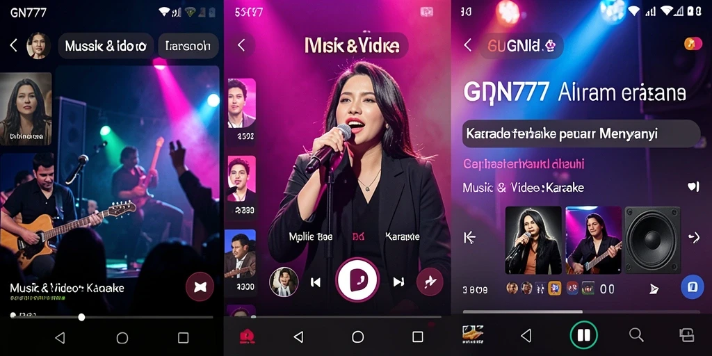 Antarmuka GN777 yang menarik untuk pengalaman Karaoke