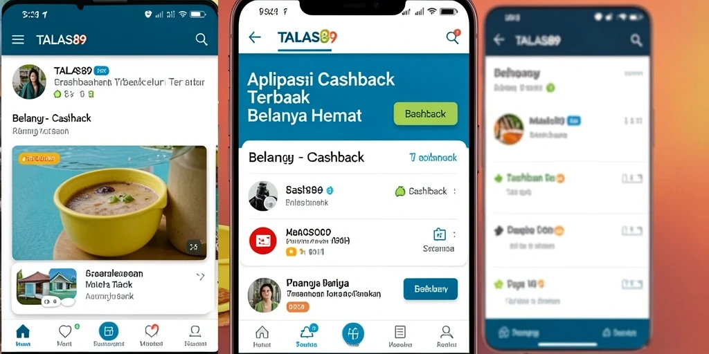 Tampilan antarmuka TALAS89 dengan fitur Cashback yang menarik.