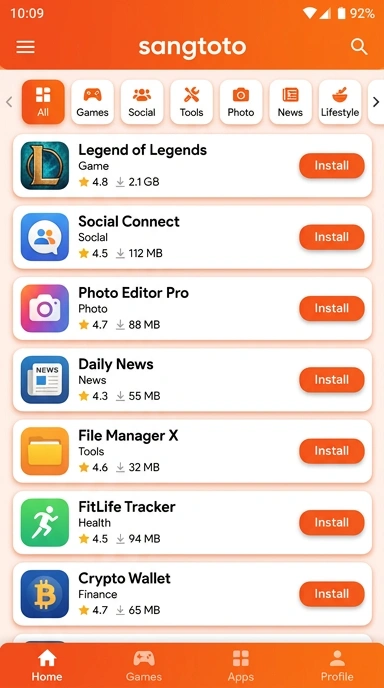 Aplikasi Populer - Temukan Koleksi Terbaik di Sangtoto